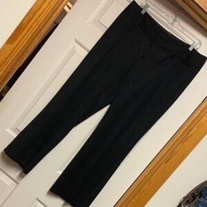 Maurices Mid Rise Black Wide Band and Wide Leg Pants